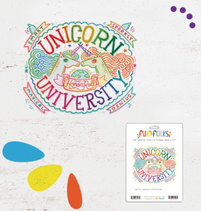 Unicorn University Vinyl Sticker from Fun Folks