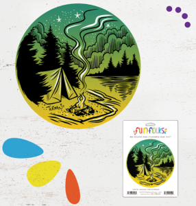 Camping Vinyl Sticker from Fun Folks