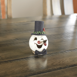 Clyde Miniature Snowman from Meadowbrooke Gourds