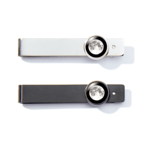 Moon & Crystal Tie Bar from Moonglow Jewelry