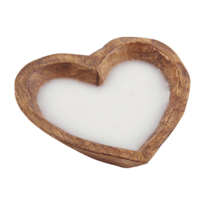 Heart Dough Bowl Candle from Mud Pie