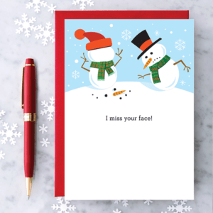 I Miss Your Face Greeting Card from Design With Heart