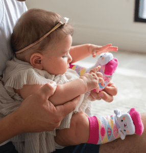 Pink Bunny Baby Socks from Parkdale Novelty