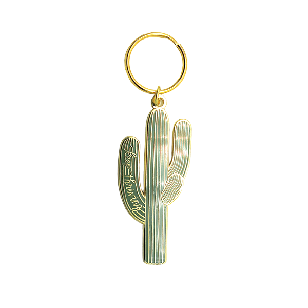Keep Thriving Saguaro Cactus Keychain 
															/ Pineapple Sundays Design Studio							