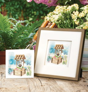 Quilled Wishing Well Greeting Card from Quilling Card