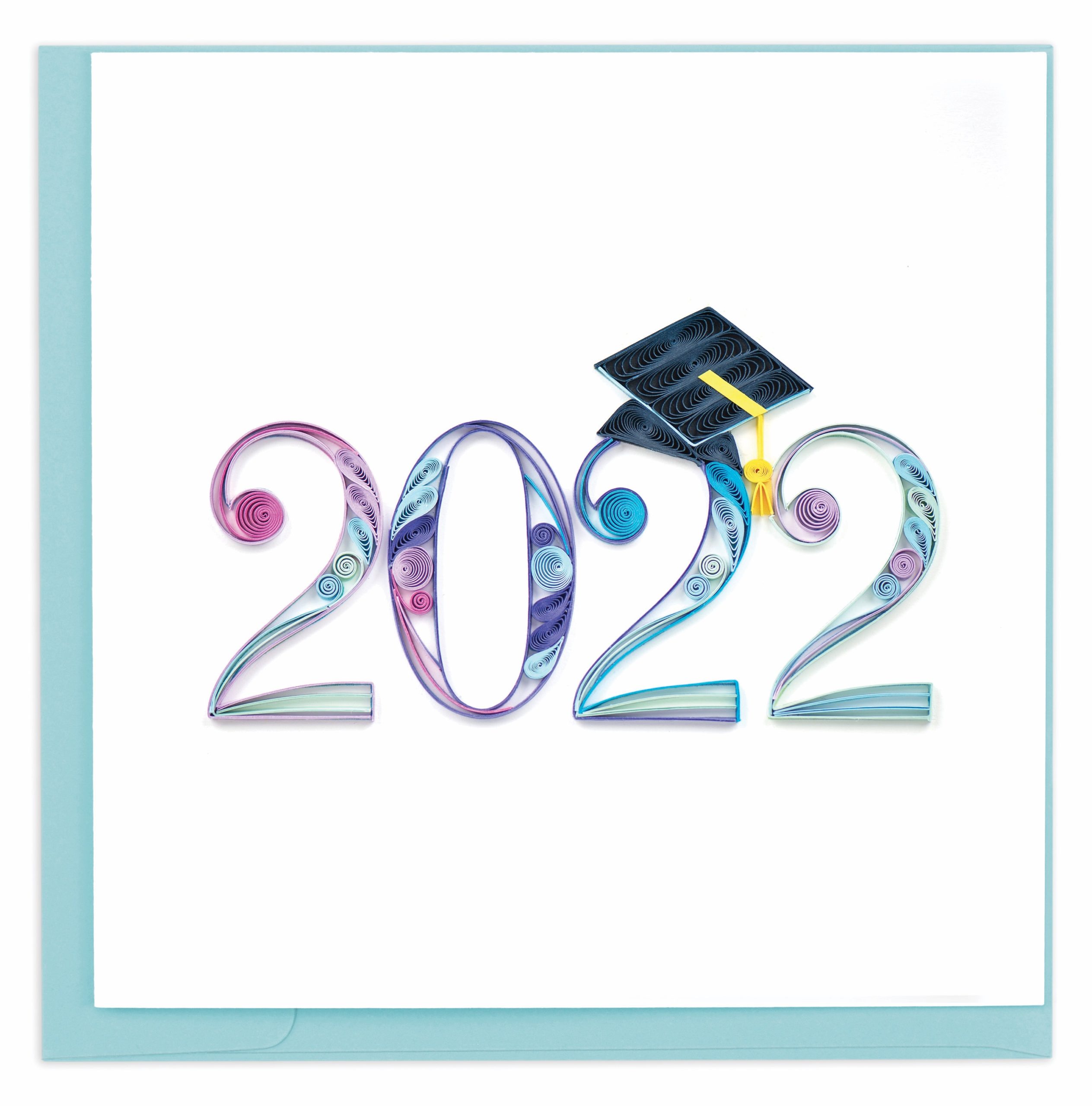 Quilled 2022 Grad Greeting Card 
															/ Quilling Card							