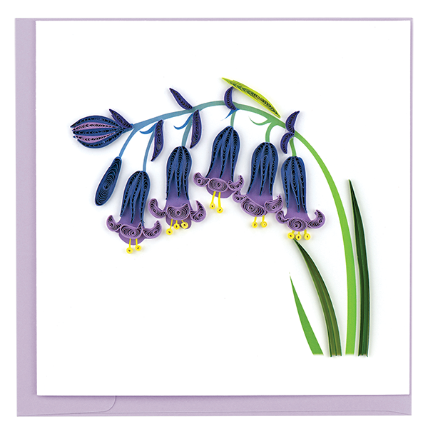 Quilled Bluebells Greeting Card 
															/ Quilling Card							