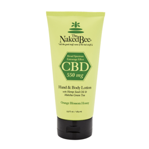 5.5 oz. 550 mg Broad Spectrum CBD Hand & Body Lotion from The Naked Bee