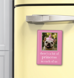 Pug Princess Magnet from Cardthartic
