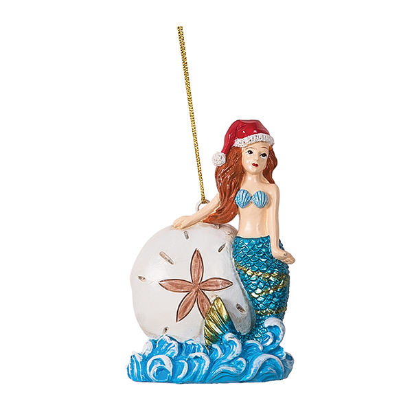 Mermaid Santa Hat Ornament