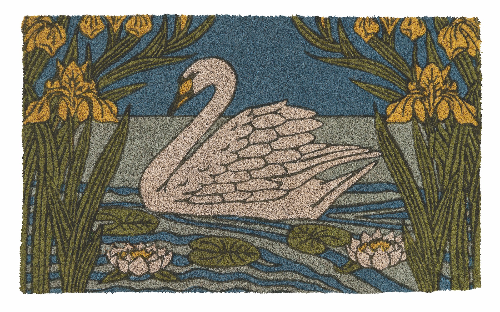 Swan and Iris Coir Doormat 
															/ Entryways							