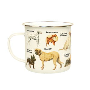 Dogs Enamel Mug from Gift Republic