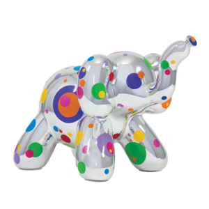 Balloon Money Bank Big Multi-colored Polka Dots Elephant from Made By Humans 2 Designs