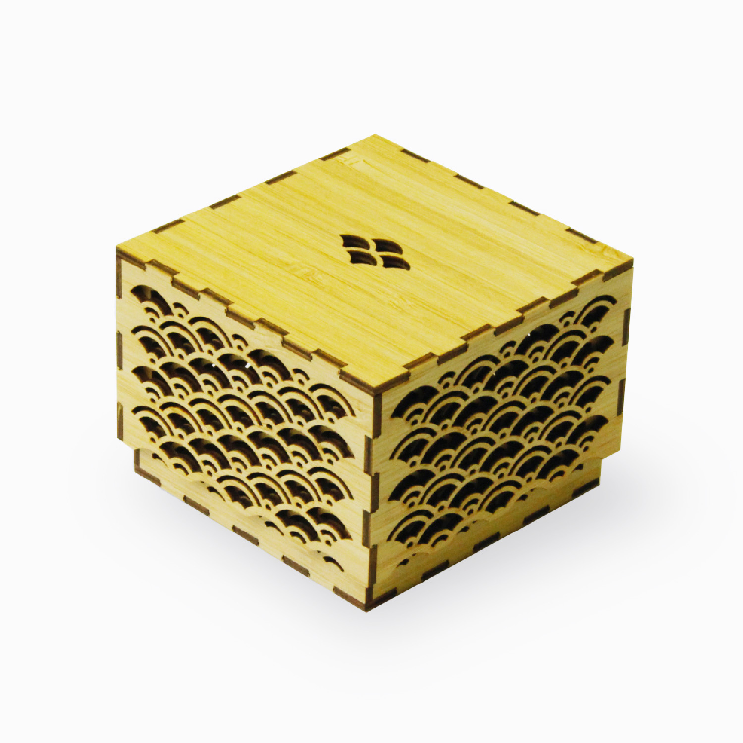 WAGUMI - Wooden Gift Box (Seigaiha) 
															/ Magnote							