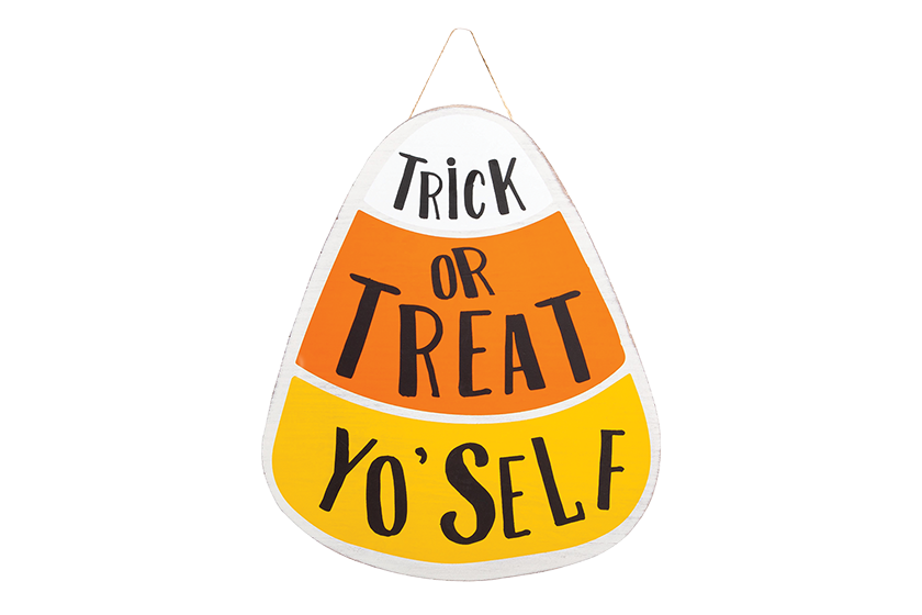Trick or Treat Yo' Self Door Hanger 
															/ Pearhead							