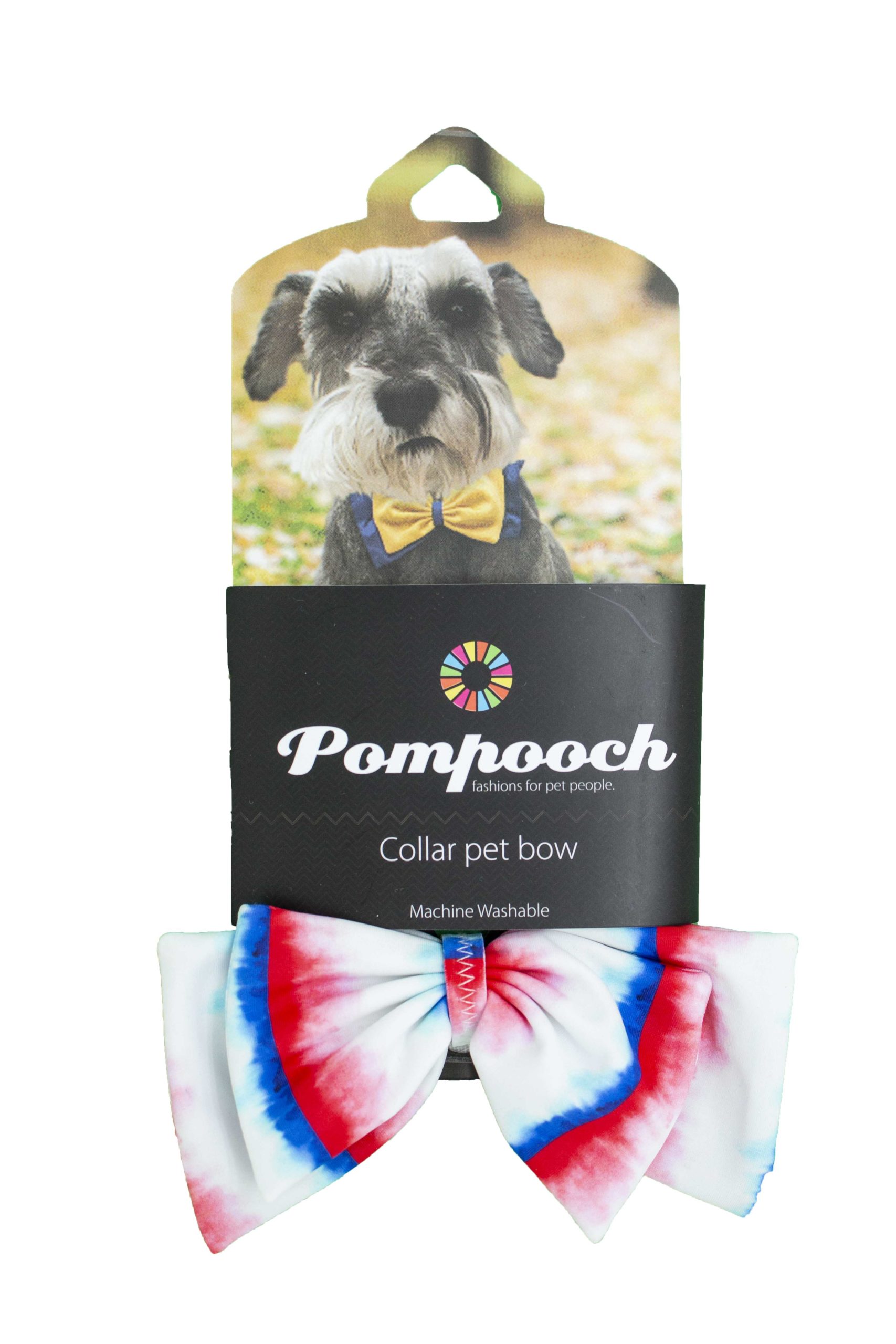 Liberty Tie Dye Collar Pet Bow 
															/ Pomchies							