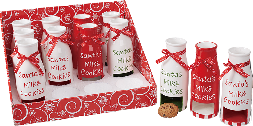Dolomite Milk & Cookies Mug With Display, Set of 12
