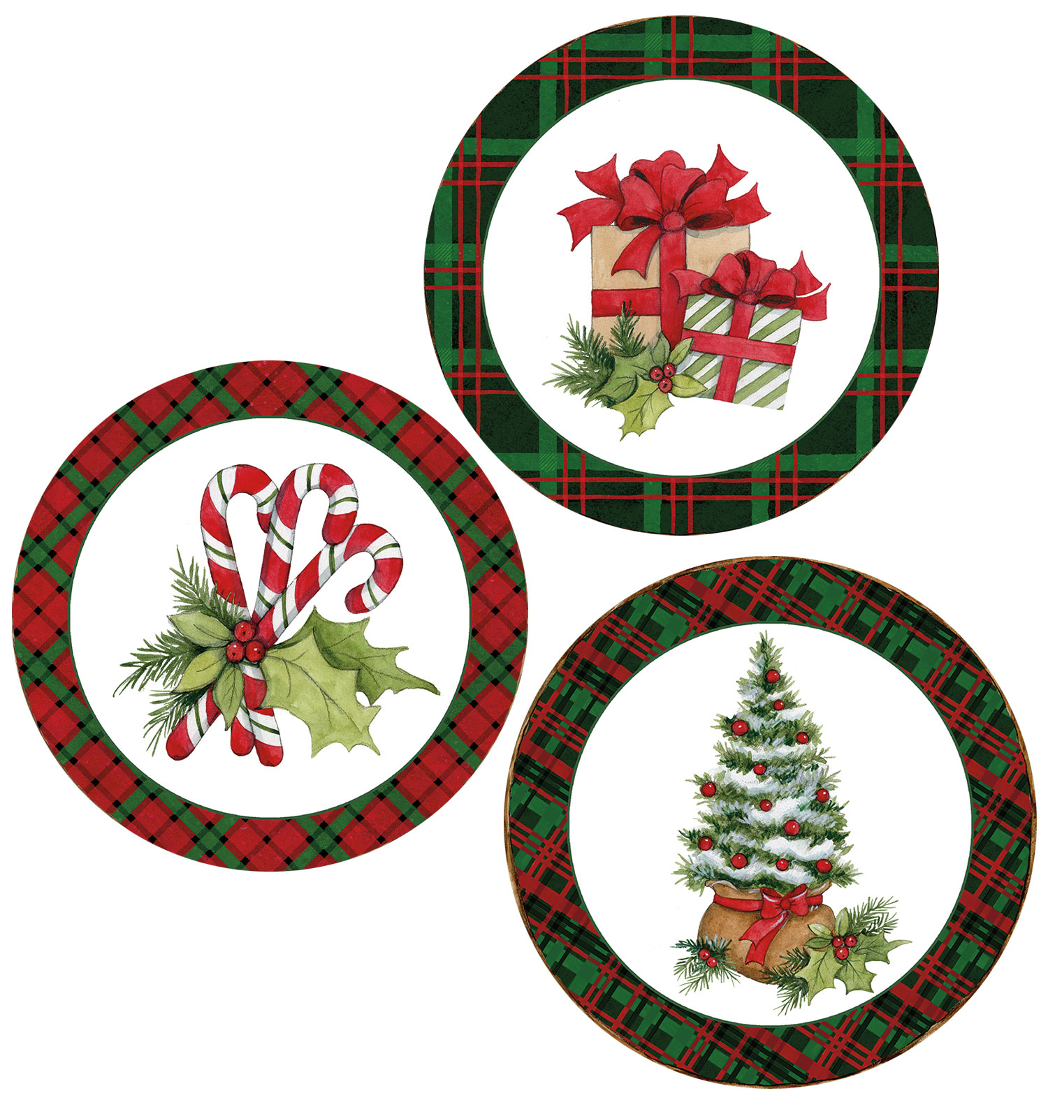 Home for Christmas Appetizer Plates 
															/ The LANG Companies							
