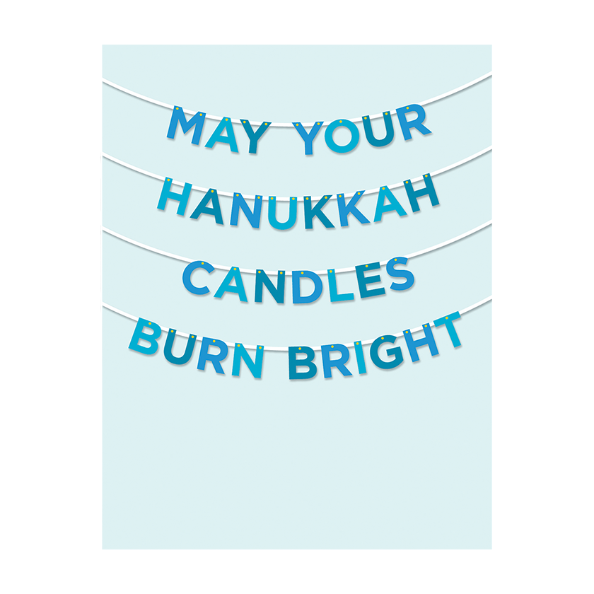Hanukkah Candles Burn Bright Card 
															/ The Mincing Mockingbird							