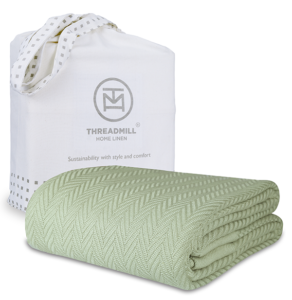 Cotton Pillow and Throw. Threadmill Home Linen