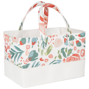 Painterly Floral Felt Essential Storage Tote by Sammy & Lo from Trend Lab