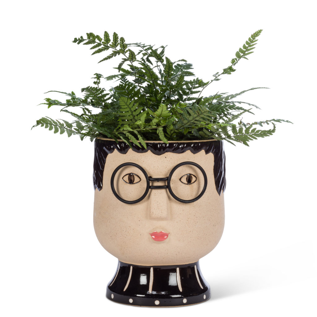 Medium Face with Glasses Planter from Abbott Collection
