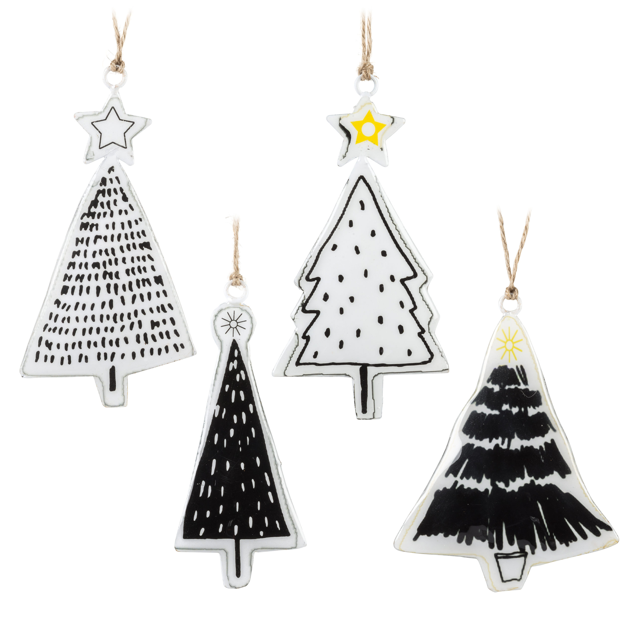Modern Tree Ornaments, 4 Assorted 
															/ Abbott Collection							