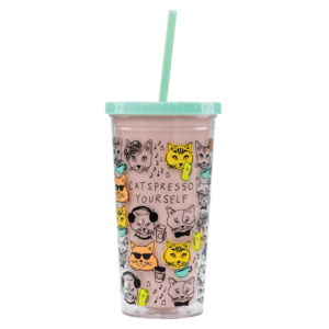 Catspresso Yourself Drink Tumbler from About Face Designs