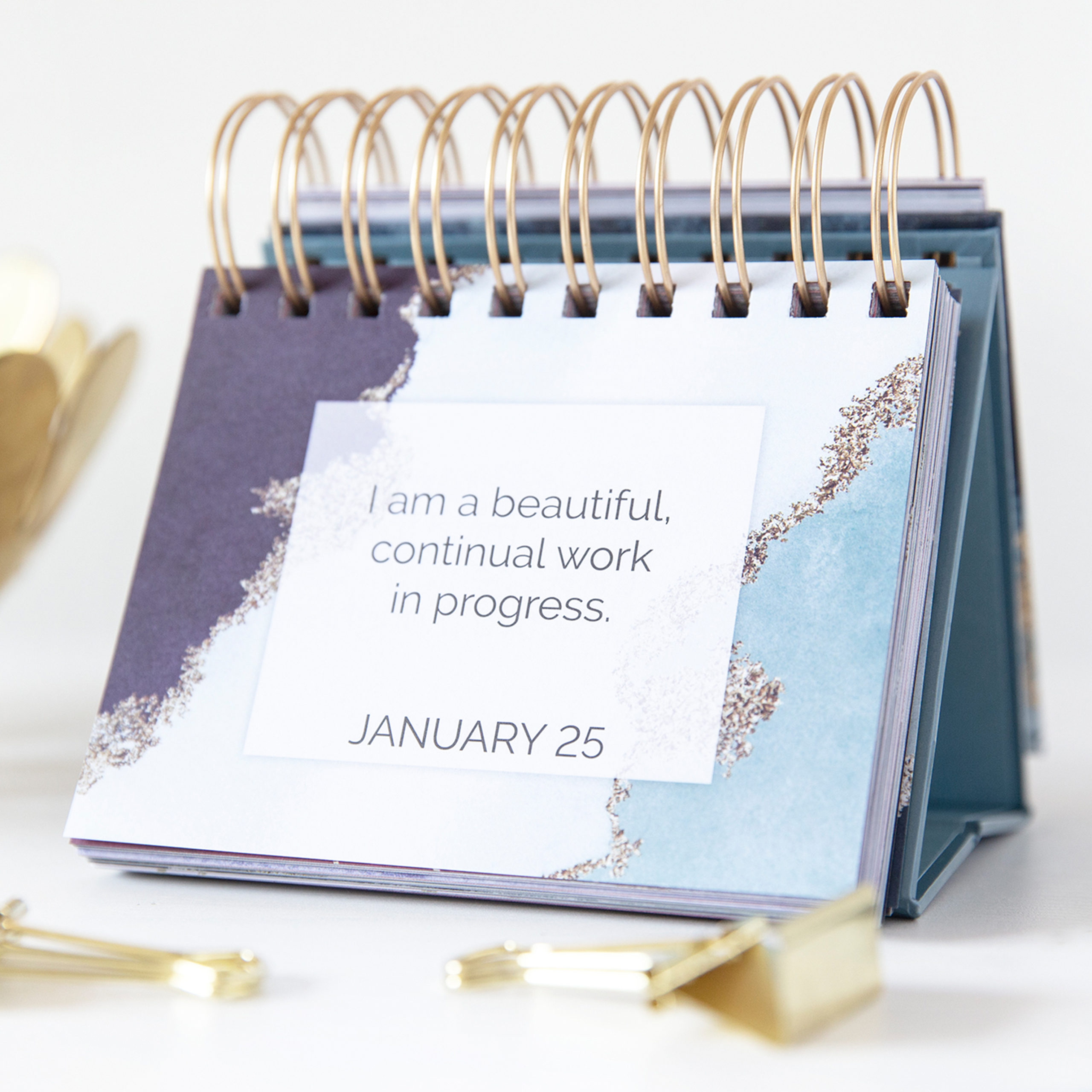 Affirmations Desk Easel-Flip Mini Calendar 
															/ Bloom Daily Planners							