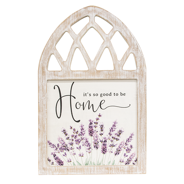 It's So Good To Be Home Lavender Wood Cathedral Sign 
															/ Col House Designs							