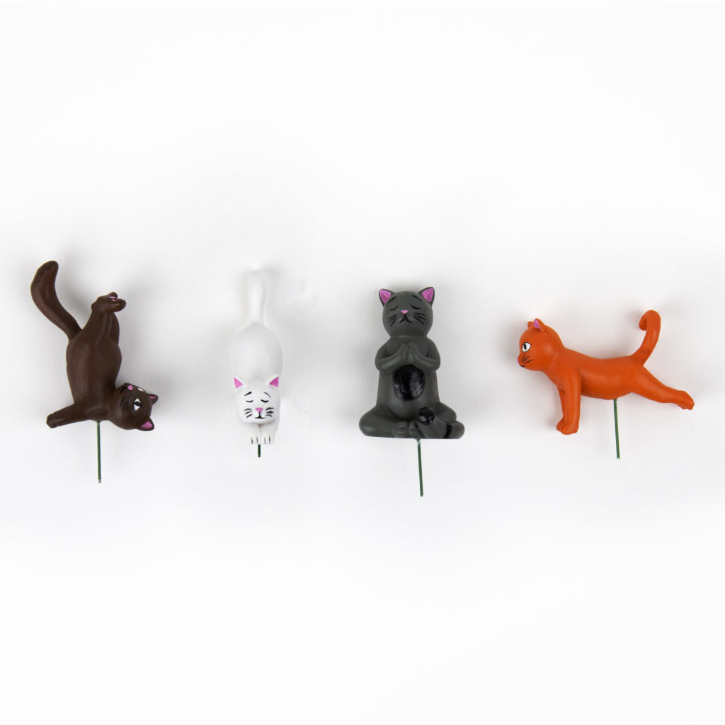 Yoga Cat Plant Markers from Gift Republic Ltd.