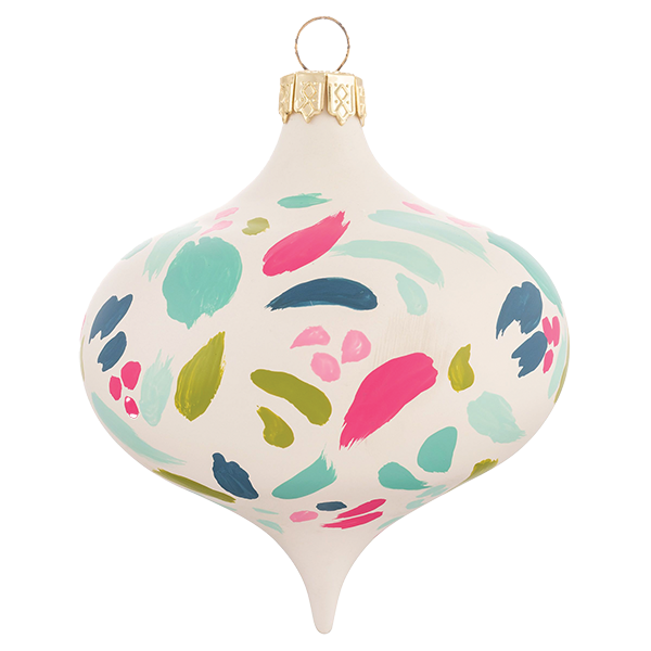 Hand Painted Retro Ornament 
															/ Karma Gifts							