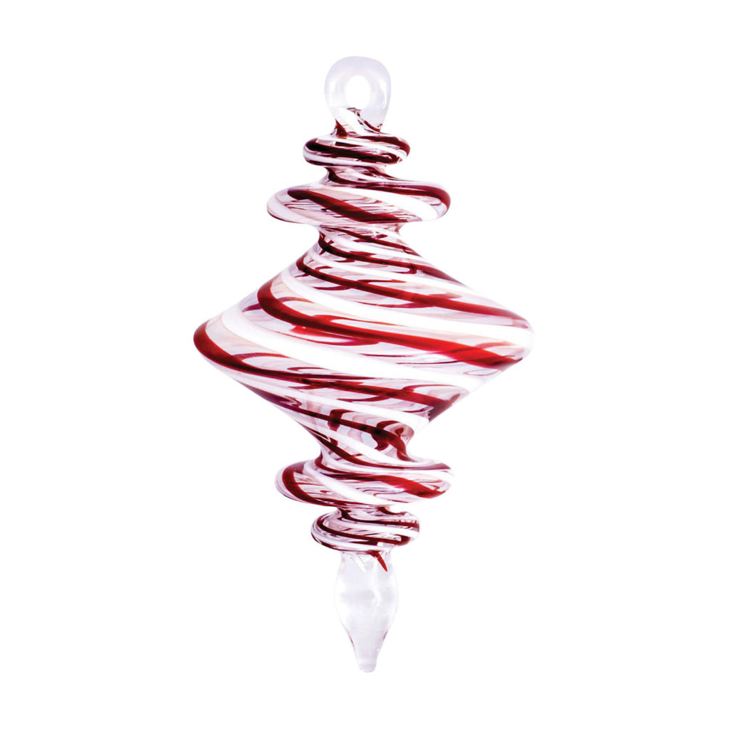 Handmade Swirl Glass Christmas Ornament from Egyptian Museum