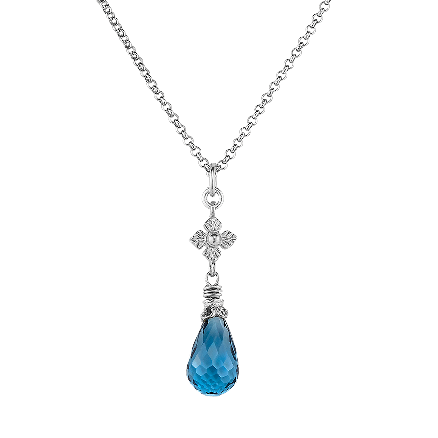 London Blue Topaz Necklace from The Viridian Collection