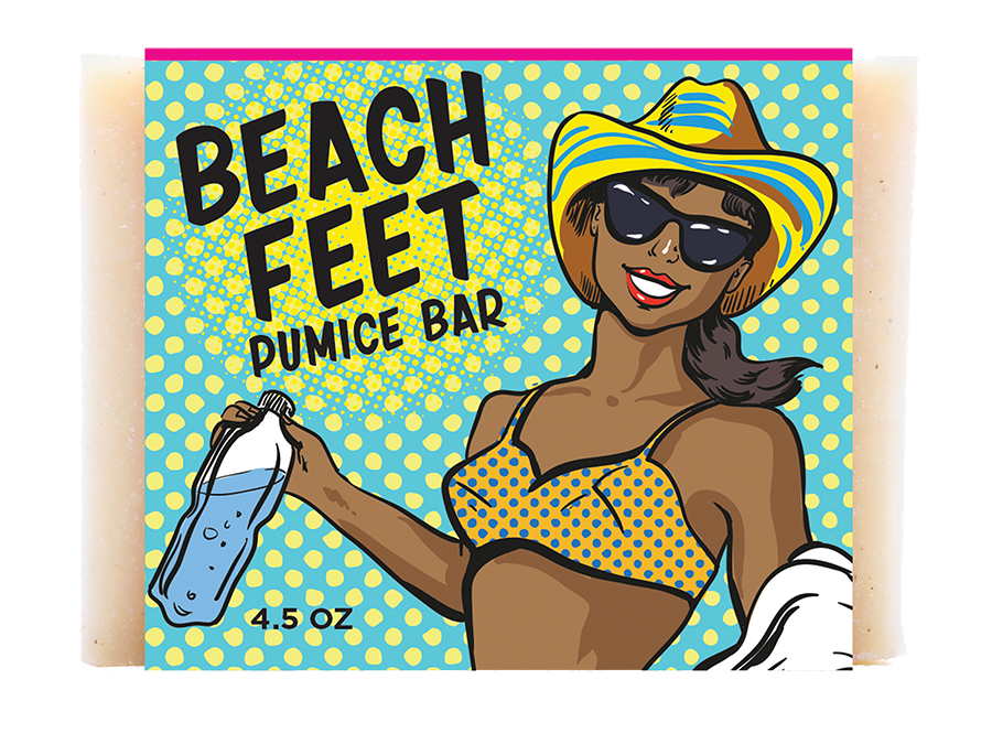 Beach Feet Pumice Bar 
															/ sammysoap							