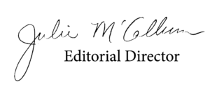 Julie McCallum Editorial Director signature