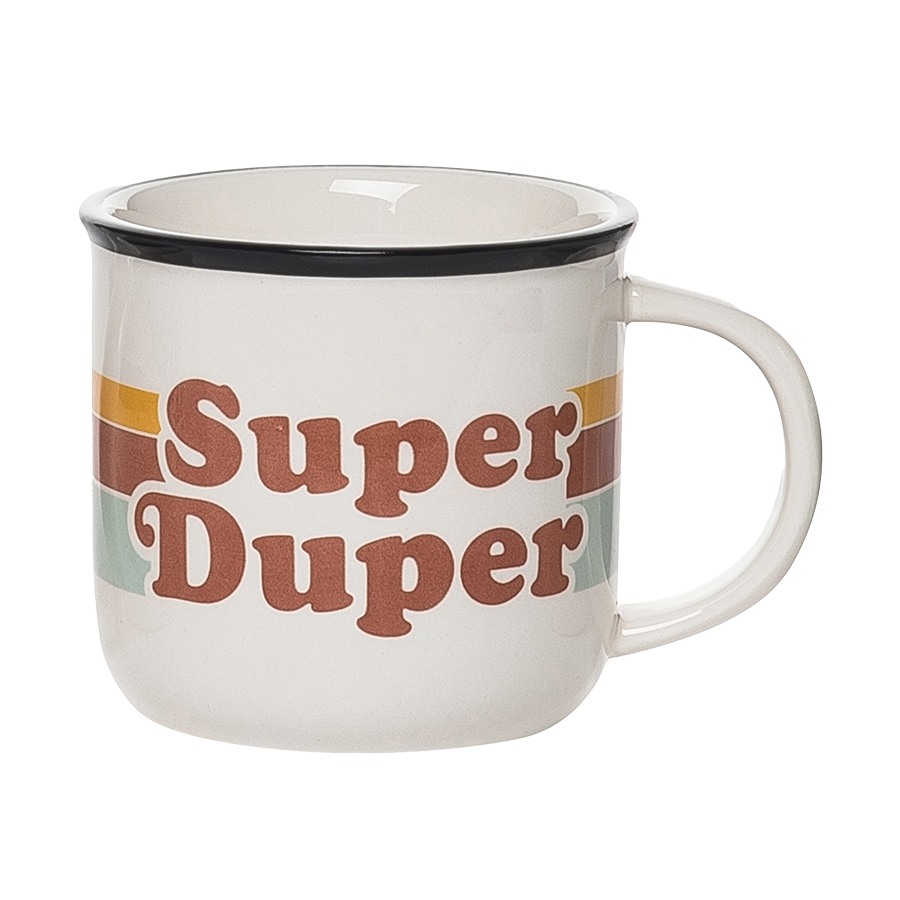 Super Duper Retro Mug 
															/ Totalee Gift							