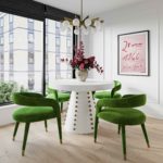 TOV: Lucia Green Velvet Dining Chair (Showplace)