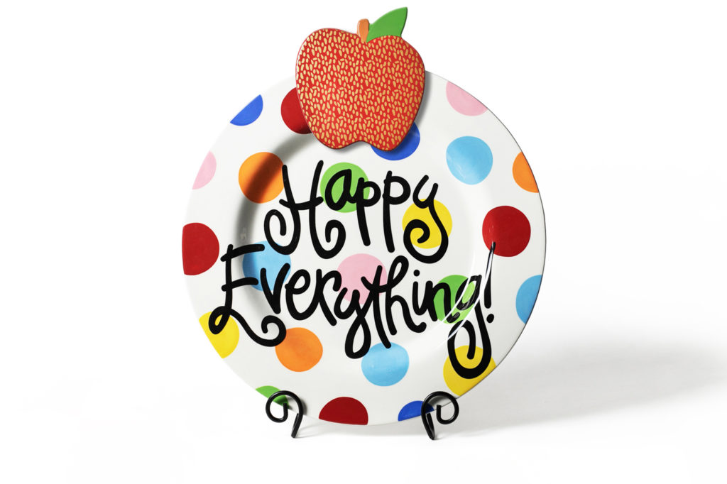 Bright Dot Round Platter. Happy Everything.