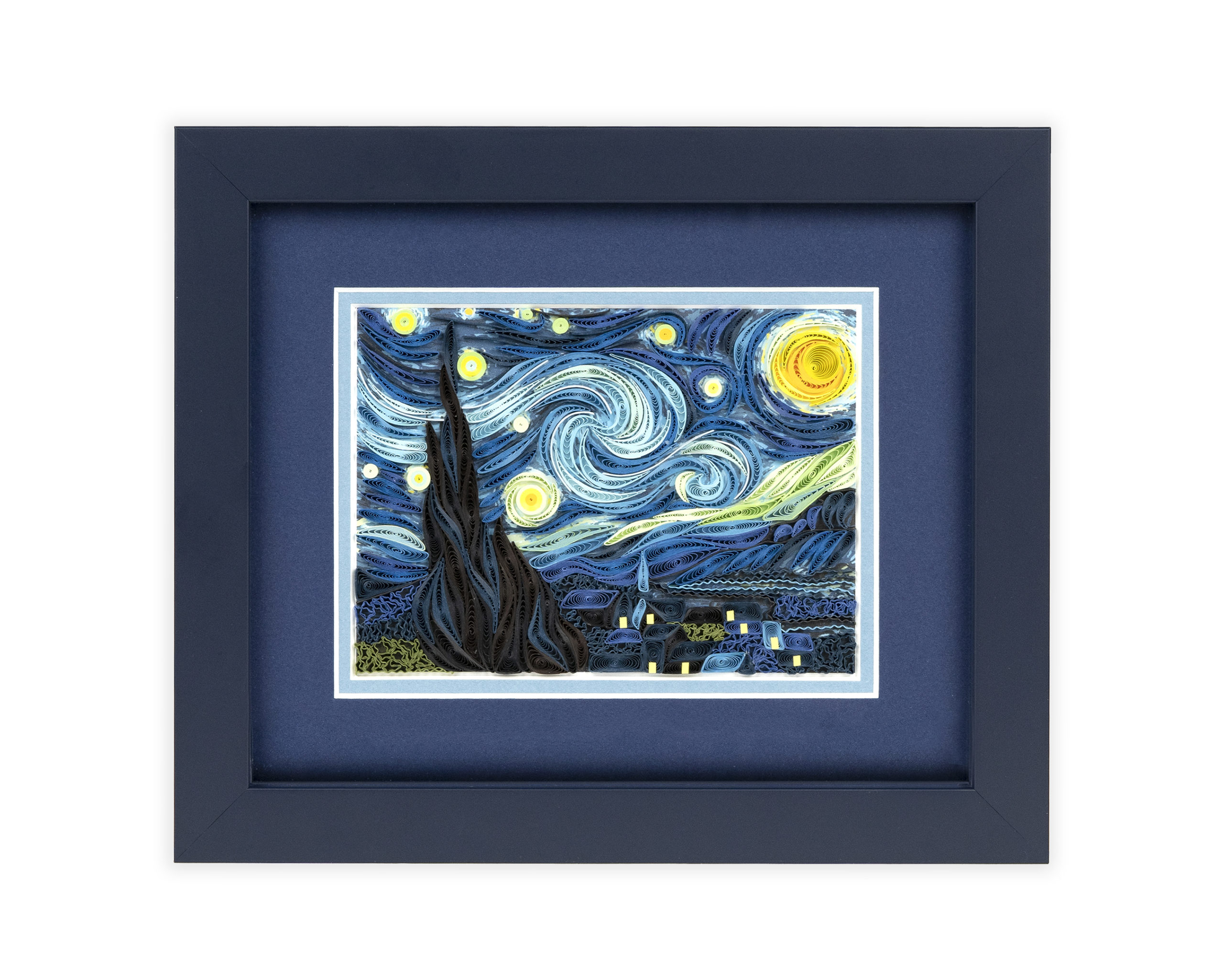 Quilled Starry Night, Van Gogh Artist Series 
															/ Quilling Card							
