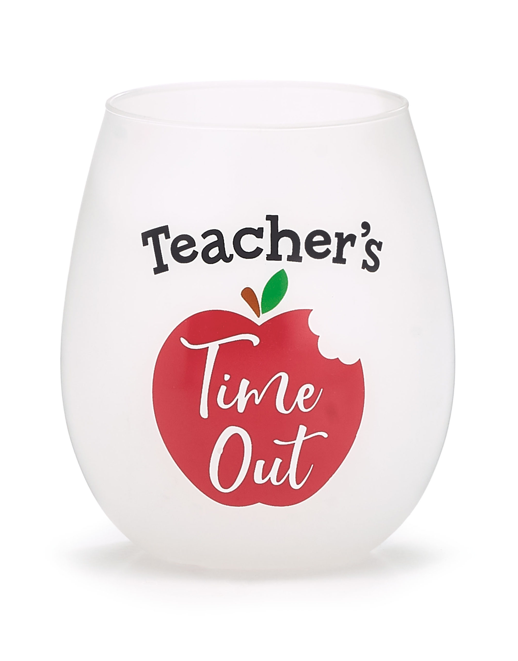 Teacher’s Time Out Stemless Wine Glass