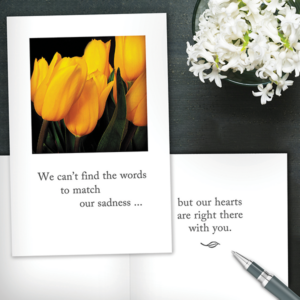 The right words when they're needed most – beautiful, moving and supportive condolence cards from Cardthartic.