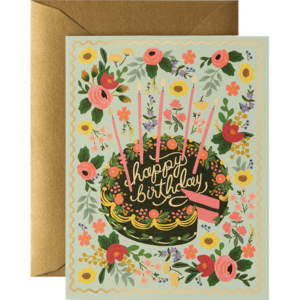 Floral Cake Birthday Greeting Card from Rifle Paper Co.