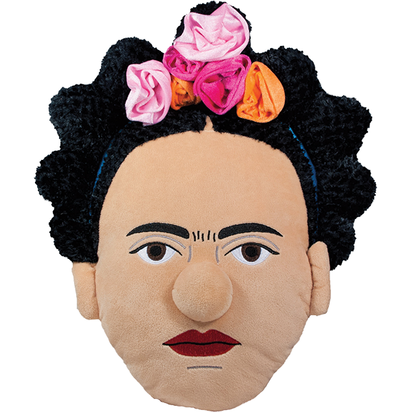 Frida Kahlo Stuffed Portrait Pillow 
															/ Unemployed Philosophers Guild							