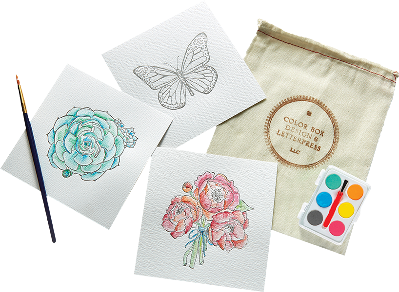 Original Watercolor Kit 
															/ Color Box Design & Letterpress							