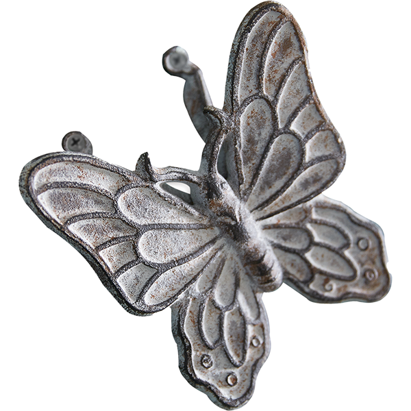 Cast Iron Butterfly Statue