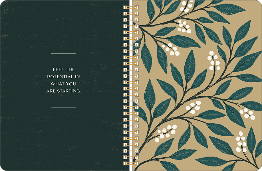 Good Things Are Always Beginning Spiral Notebooks
