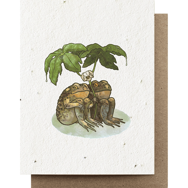 Two Toads Together Plantable Herb Seed Card 
															/ Small Victories							