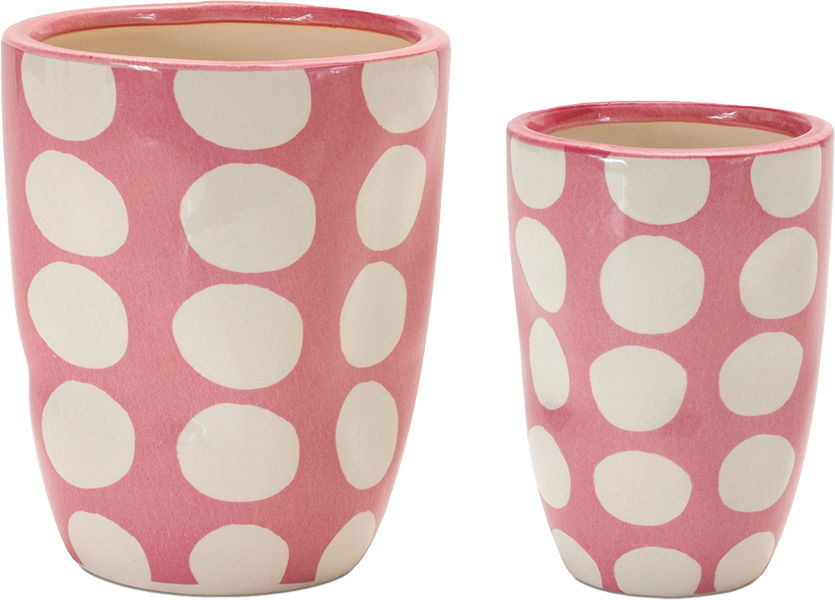 Dotted Pot Set of Two