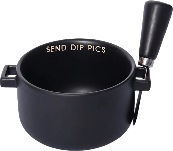 Send Dip Pic Bowl with Spreader. Totalee Gift.